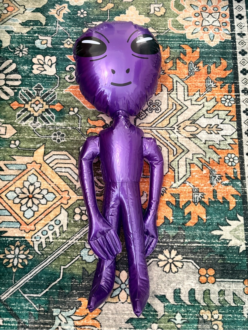 Free with purchase Purple Alien Inflatable Kids Toy - Fun Space Character